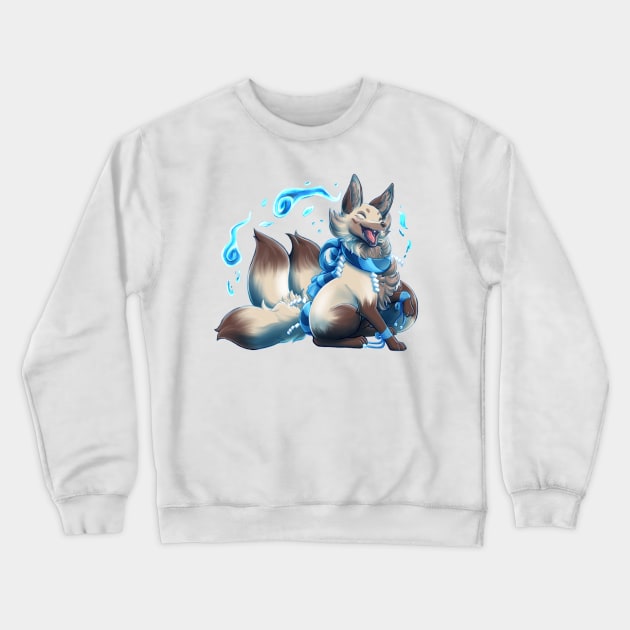 Mystical Kitsune Crewneck Sweatshirt by KitsuGuardian